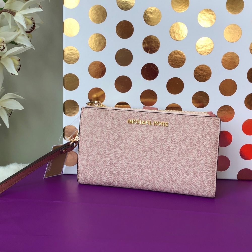 🌹Michael Kors Jet Set Travel Double Zipper Ballet - Picture 2 of 8